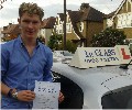 Ciaran with Driving test pass certificate